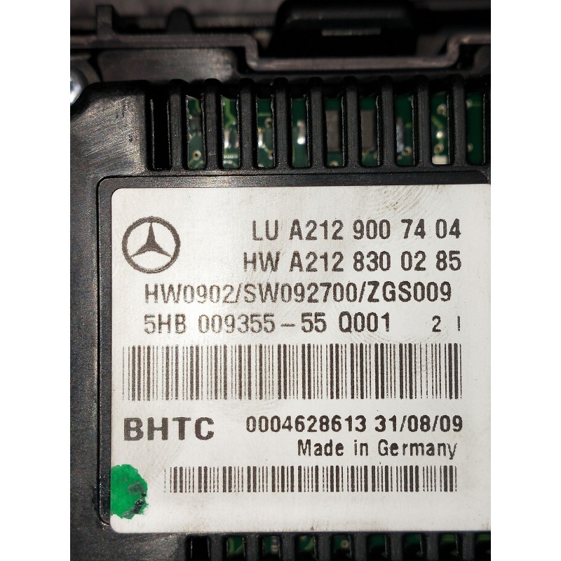 Recambio de mando calefaccion / aire acondicionado para mercedes clase clk (w207) coupe 350 cdi be prime edition (207.322) refer