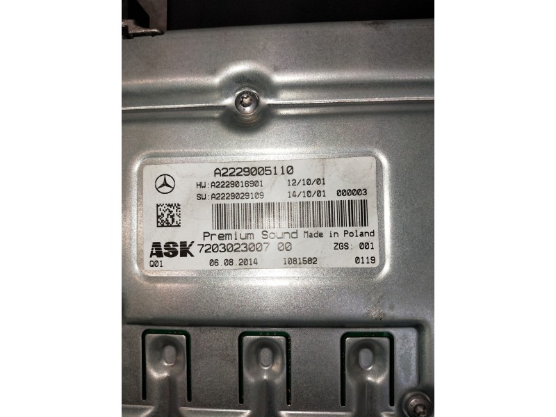 Recambio de modulo electronico para mercedes clase c (w205) lim. c 220 cdi bluetec (205.004) referencia OEM IAM A2229005110 7203