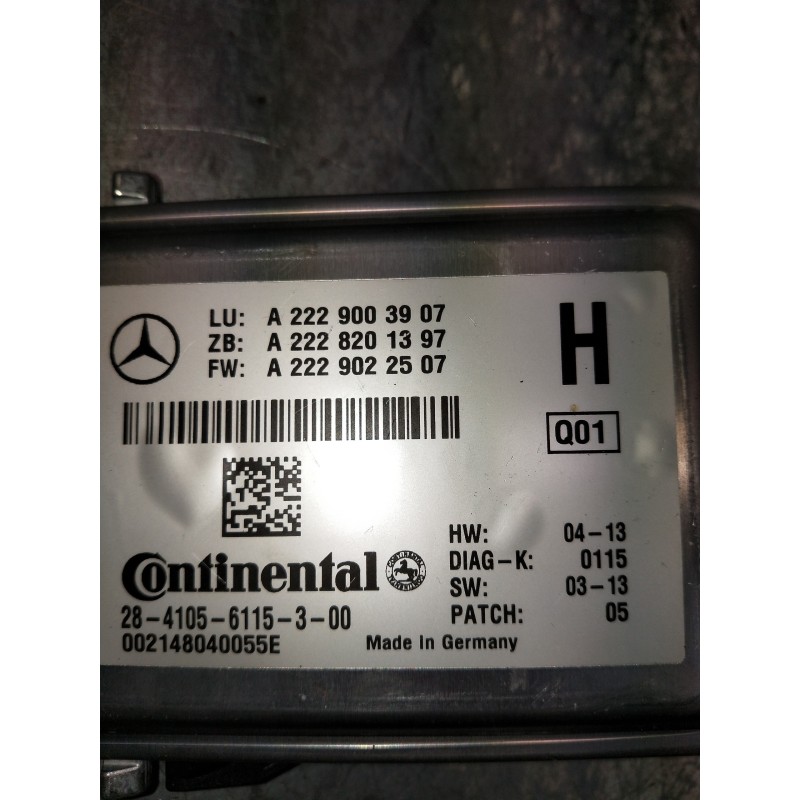 Recambio de modulo electronico para mercedes clase c (w205) lim. c 220 cdi bluetec (205.004) referencia OEM IAM A2229003907 A222