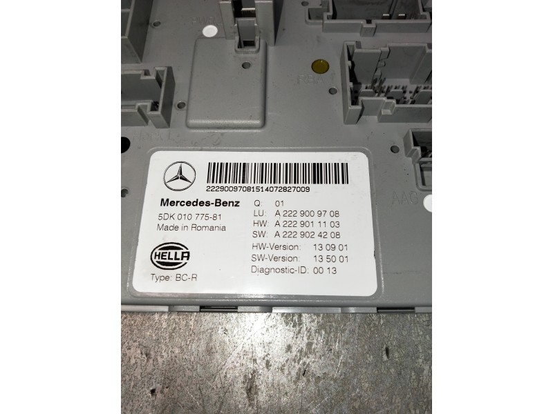 Recambio de modulo electronico para mercedes clase c (w205) lim. c 220 cdi bluetec (205.004) referencia OEM IAM A2229009708 5DK0