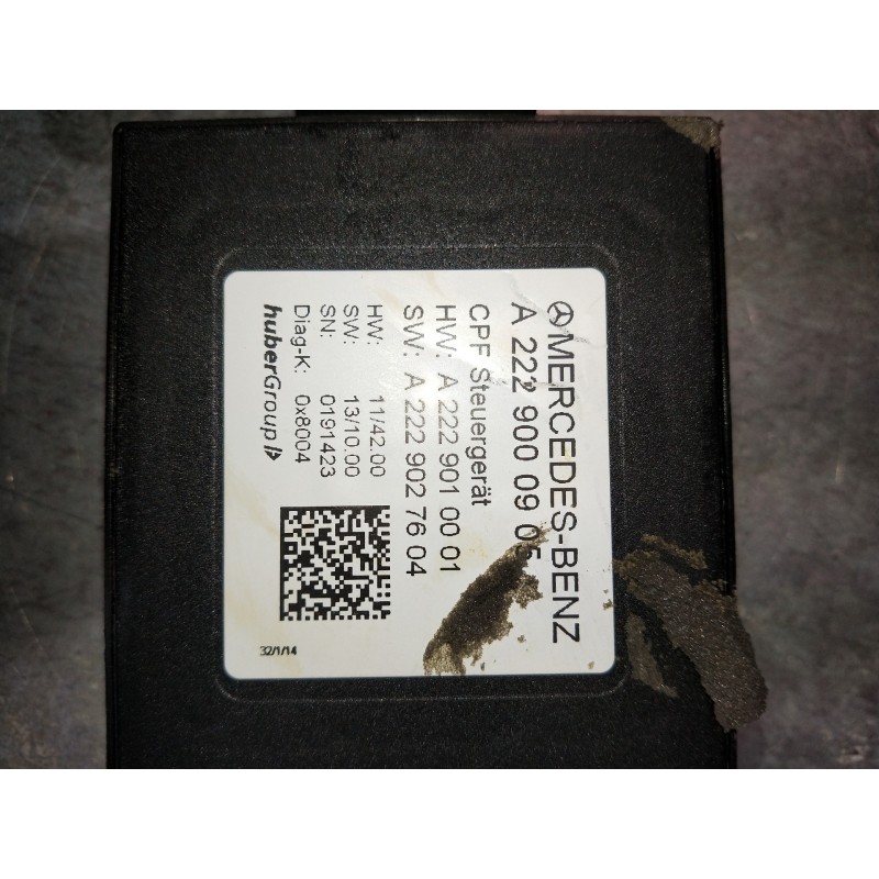 Recambio de modulo electronico para mercedes clase c (w205) lim. c 220 cdi bluetec (205.004) referencia OEM IAM A2229000905 A222