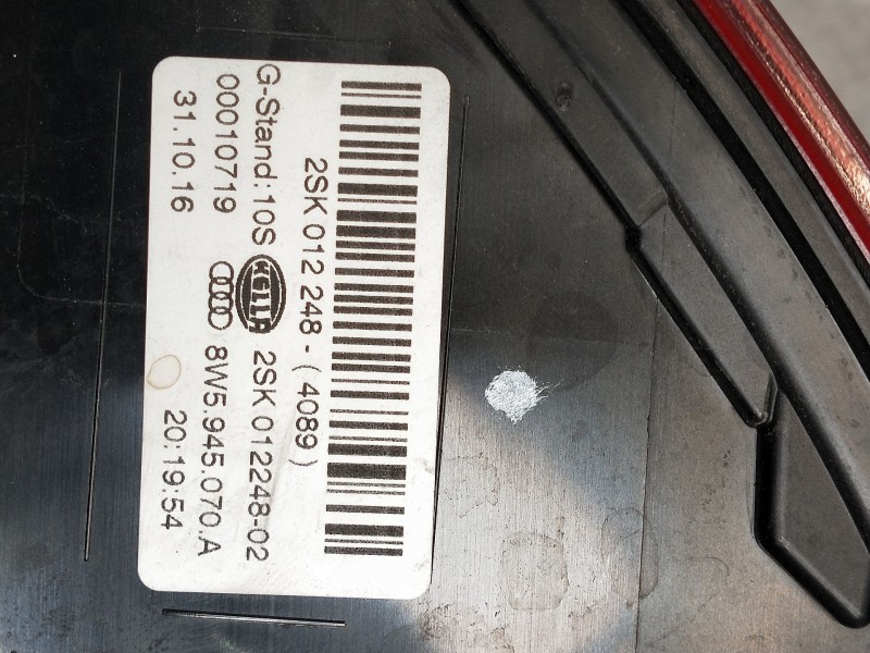 Recambio de piloto trasero derecho para audi a4 berlina (8w2) design edition referencia OEM IAM 8W5945070A 2SK01224802 