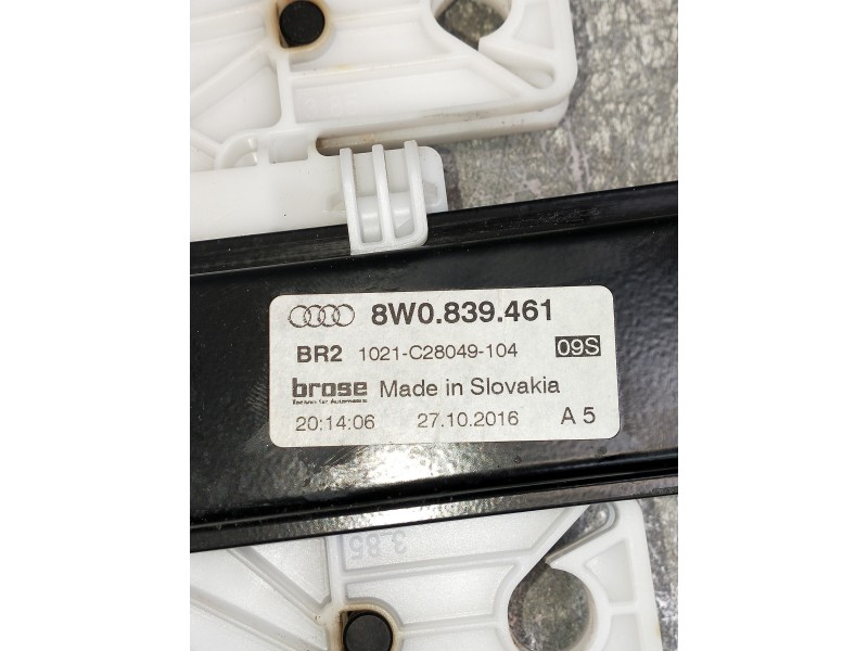 Recambio de elevalunas trasero izquierdo para audi a4 berlina (8w2) design edition referencia OEM IAM 8W0839461 1021C28049104 