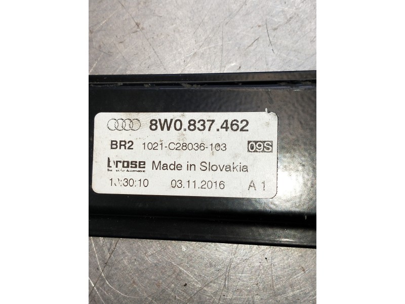 Recambio de elevalunas delantero derecho para audi a4 berlina (8w2) design edition referencia OEM IAM 8W0837462 1021C28036103 