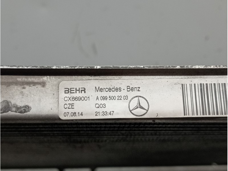 Recambio de radiador agua para mercedes clase c (w205) lim. c 220 cdi bluetec (205.004) referencia OEM IAM A0995002203  