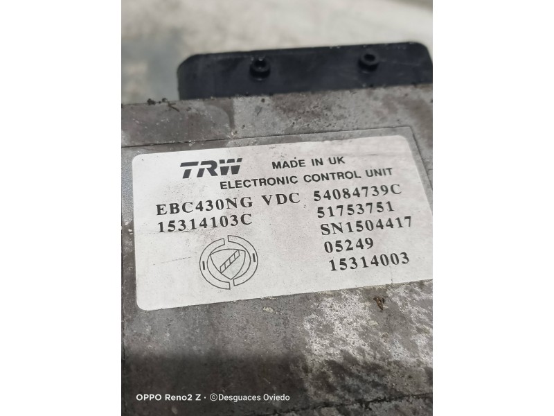 Recambio de abs para fiat croma (194) 1.9 16v multijet dynamic referencia OEM IAM 54084739C 51753751 15314103C