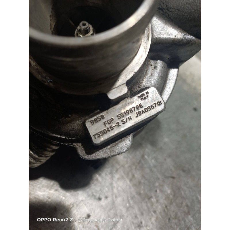 Recambio de turbocompresor para fiat croma (194) 1.9 16v multijet dynamic referencia OEM IAM 7550462 55196766 