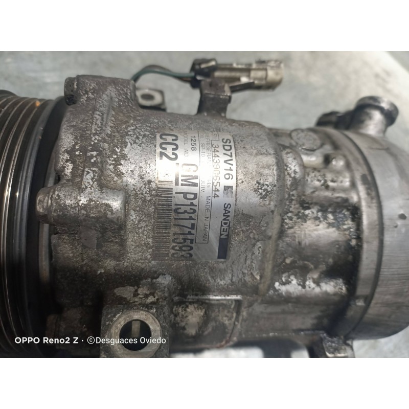 Recambio de compresor aire acondicionado para fiat croma (194) 1.9 16v multijet dynamic referencia OEM IAM P13171593 SD7V16 3443