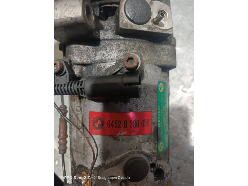 Recambio de compresor aire acondicionado para bmw serie 3 berlina (e46) 320d referencia OEM IAM 64528386650  