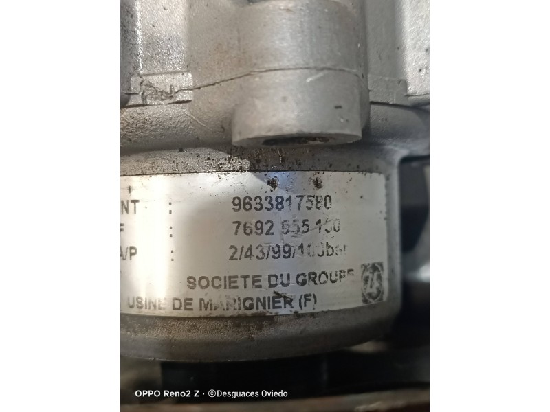 Recambio de bomba direccion para peugeot 806 2.0 hdi referencia OEM IAM 9633817580 7692955150 