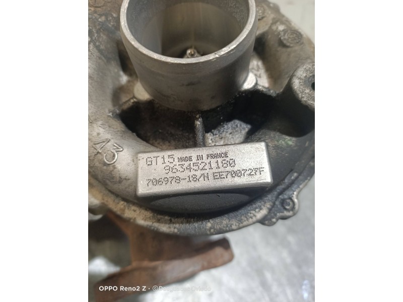Recambio de turbocompresor para peugeot 806 2.0 hdi referencia OEM IAM 9634521180 706978 EE700727F