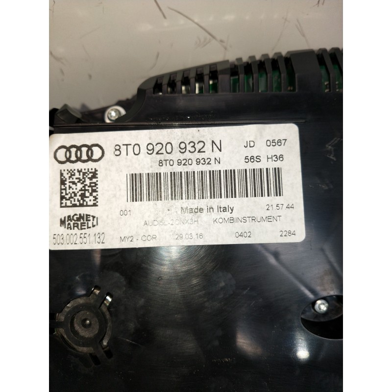 Recambio de cuadro instrumentos para audi a5 sportback (8t) 2.0 tdi (140kw) referencia OEM IAM 8T0920932N 503002551132 