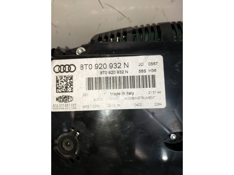 Recambio de cuadro instrumentos para audi a5 sportback (8t) 2.0 tdi (140kw) referencia OEM IAM 8T0920932N 503002551132 