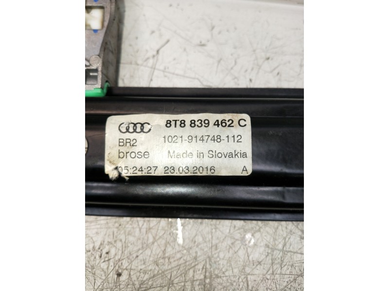 Recambio de elevalunas trasero derecho para audi a5 sportback (8t) 2.0 tdi (140kw) referencia OEM IAM 8T8839462C  5P