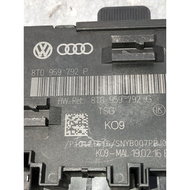 Recambio de modulo electronico para audi a5 sportback (8t) 2.0 tdi (140kw) referencia OEM IAM 8T0959792P 8T0959792G 