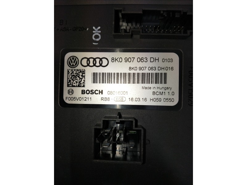 Recambio de modulo electronico para audi a5 sportback (8t) 2.0 tdi (140kw) referencia OEM IAM 8K0907063DH 08016001 F005V01211