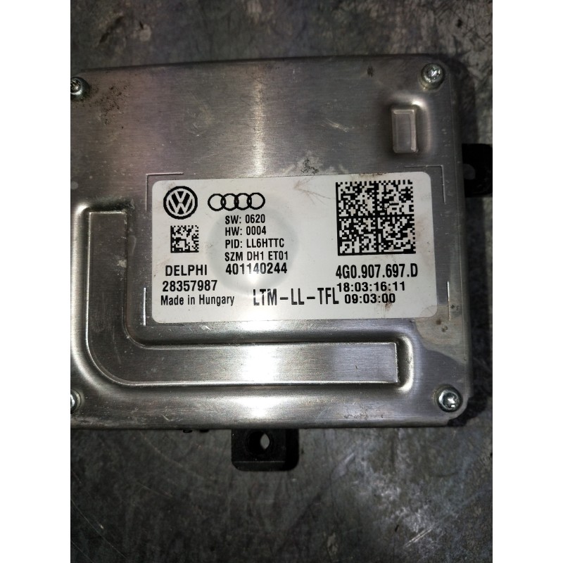 Recambio de centralita faros xenon para audi a5 sportback (8t) 2.0 tdi (140kw) referencia OEM IAM 4G0907697D 401140244 28357987
