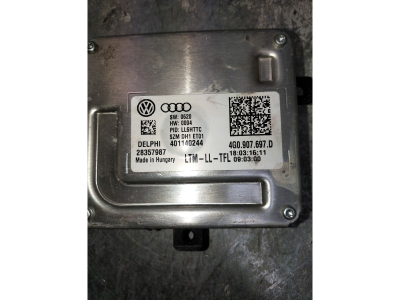 Recambio de centralita faros xenon para audi a5 sportback (8t) 2.0 tdi (140kw) referencia OEM IAM 4G0907697D 401140244 28357987