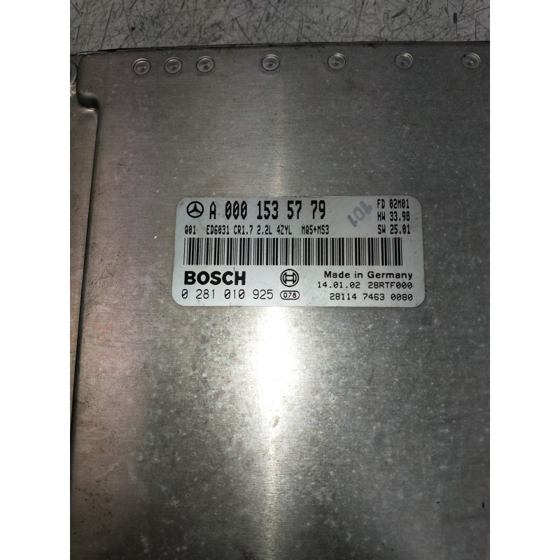 Recambio de centralita motor uce para mercedes vito (w638) combi 112 cdi (638.194) referencia OEM IAM 0281010925 A0001535779 