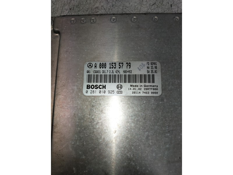 Recambio de centralita motor uce para mercedes vito (w638) combi 112 cdi (638.194) referencia OEM IAM 0281010925 A0001535779 