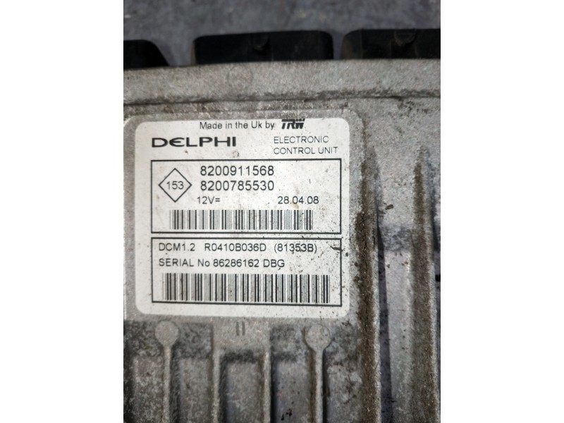 Recambio de centralita motor uce para dacia logan prestige referencia OEM IAM 8200785530 8200911568 