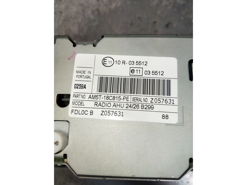 Recambio de sistema audio / radio cd para ford fiesta (ccn) trend referencia OEM IAM AM5T18C815PE  