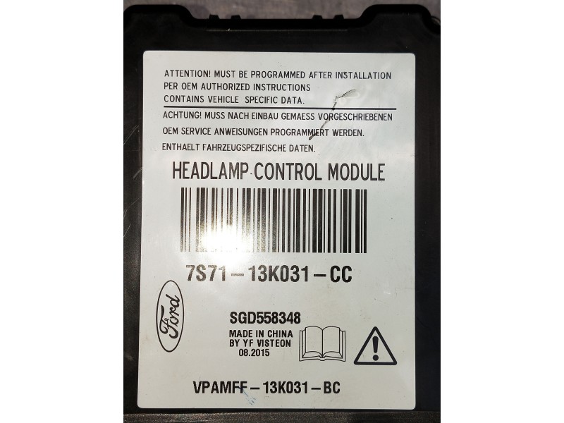 Recambio de modulo electronico para ford kuga (cbs) titanium referencia OEM IAM 7S7113K031CC  