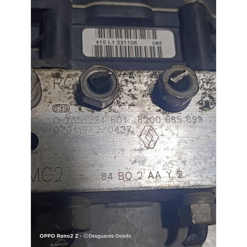 Recambio de abs para renault megane ii classic berlina confort authentique referencia OEM IAM 0265950728 0265234601 8200685699