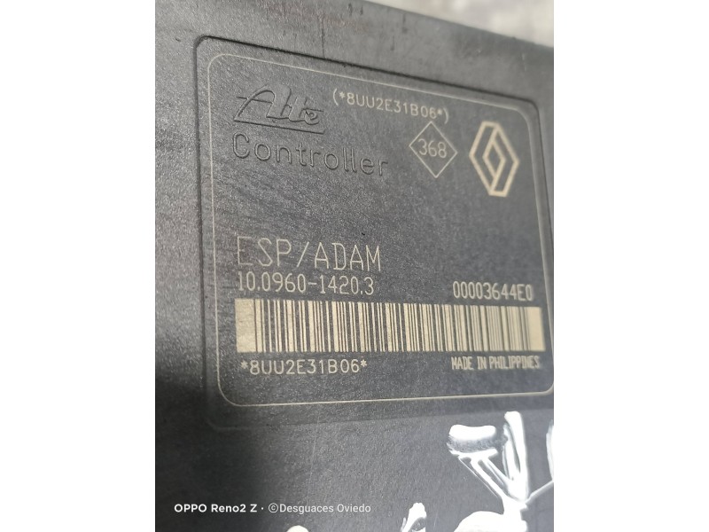 Recambio de abs para renault laguna ii (bg0) authentique referencia OEM IAM 10096014203 8200183452B 10020600624 Recambio de abs para renault laguna ii (bg0) authentique referencia OEM IAM 10096014203 8200183452B 10020600624