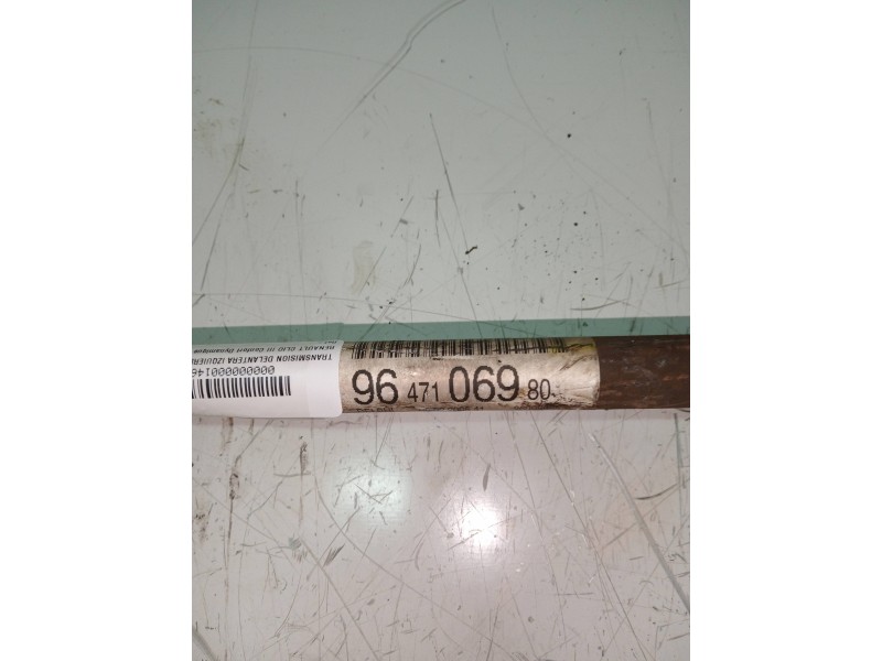 Recambio de transmision delantera izquierda para peugeot 1007 1.4 hdi referencia OEM IAM 9647106980  