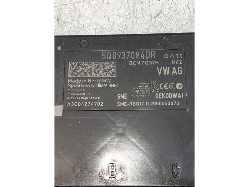 Recambio de modulo electronico para seat ateca (kh7) style go referencia OEM IAM 5Q0937084DR A3C04274702 