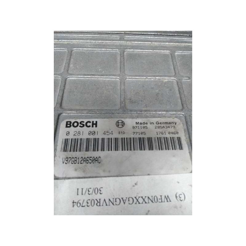 Recambio de centralita motor uce para ford scorpio berl./turnier referencia OEM IAM 0281001454 V97GB12A650AC 