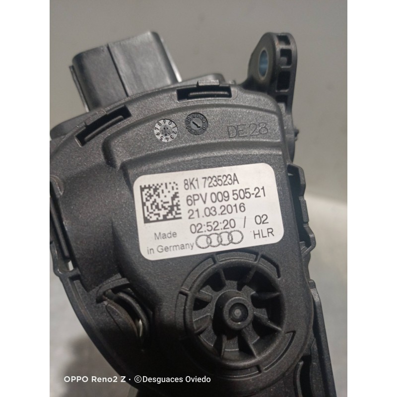 Recambio de potenciometro pedal para audi a5 sportback (8t) 2.0 tdi (140kw) referencia OEM IAM 8K1723523A 6PV00950521 