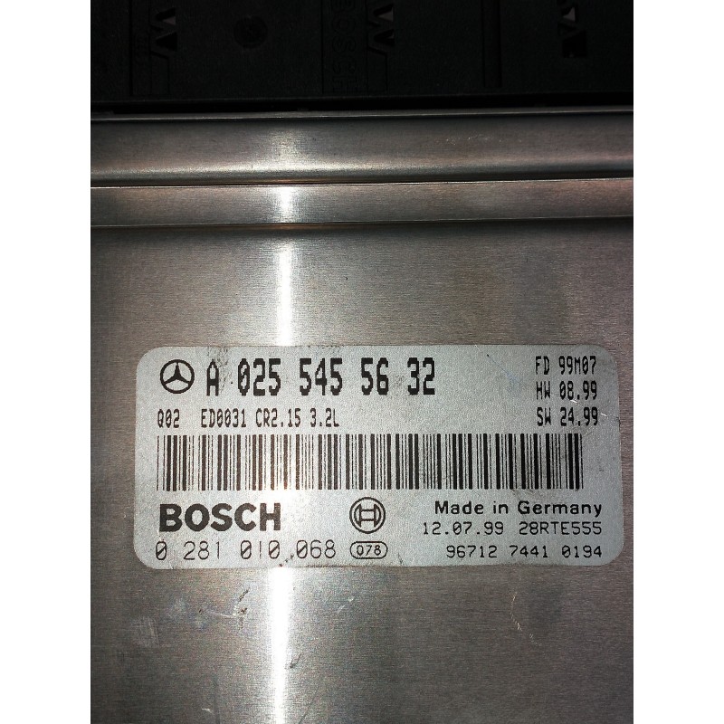 Recambio de centralita motor uce para mercedes clase e (w210) berlina diesel 320 cdi (210.026) referencia OEM IAM A0255455632  