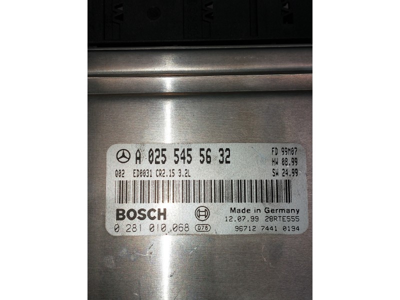 Recambio de centralita motor uce para mercedes clase e (w210) berlina diesel 320 cdi (210.026) referencia OEM IAM A0255455632  