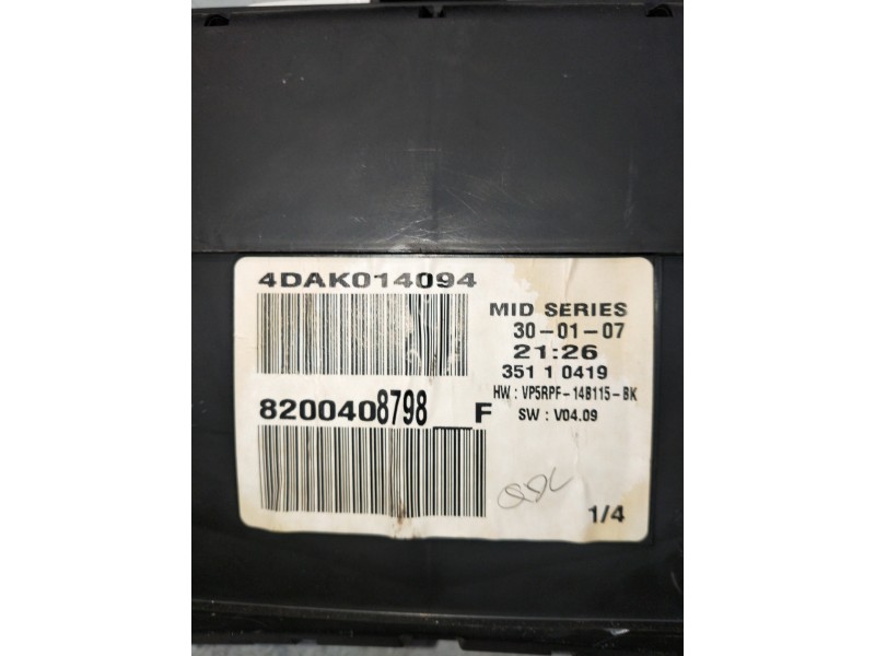 Recambio de cuadro instrumentos para renault megane ii classic berlina confort authentique referencia OEM IAM 8200408798F  