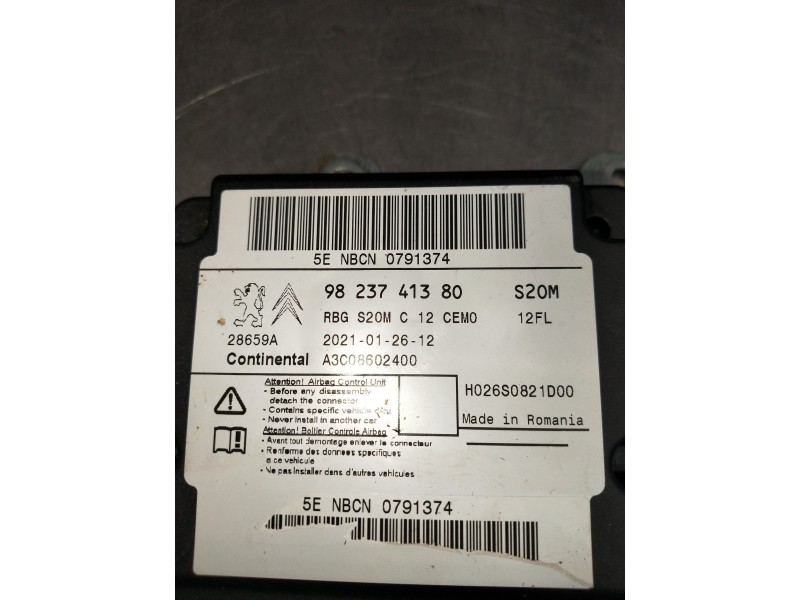 Recambio de modulo electronico para opel corsa f gs line referencia OEM IAM 9823741380  