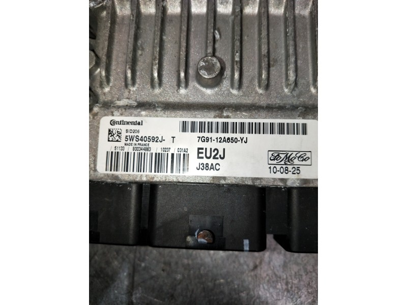 Recambio de centralita motor uce para ford mondeo ber. (ca2) ambiente referencia OEM IAM 7G9112A650YJ 5WS40592J 