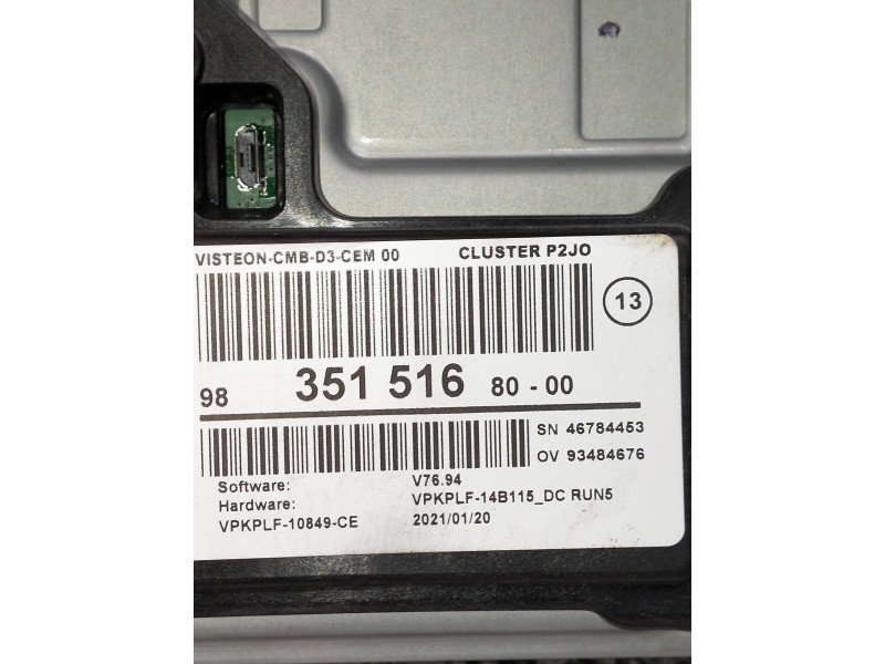 Recambio de cuadro instrumentos para opel corsa f gs line referencia OEM IAM 3515168000  