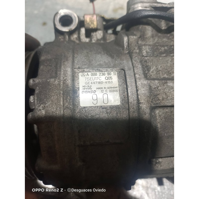 Recambio de compresor aire acondicionado para mercedes clase clk (w209) coupe 270 cdi (209.316) referencia OEM IAM A0002309011 7