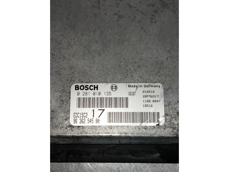 Recambio de centralita motor uce para peugeot 806 2.0 hdi referencia OEM IAM 0281010135  