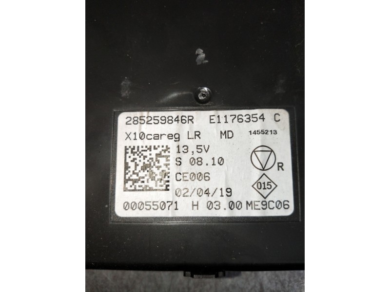 Recambio de modulo electronico para renault zoe limited referencia OEM IAM 285259846R  