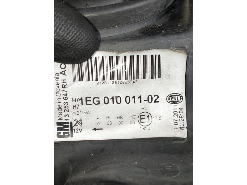 Recambio de faro derecho para opel astra j lim. enjoy referencia OEM IAM 1EG01001102  