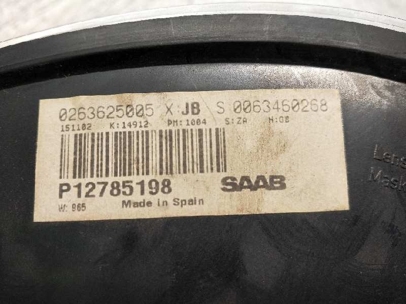 Recambio de cuadro instrumentos para saab 9-3 berlina 2.2 tid arc referencia OEM IAM 0263625005 P12785198 0063460268