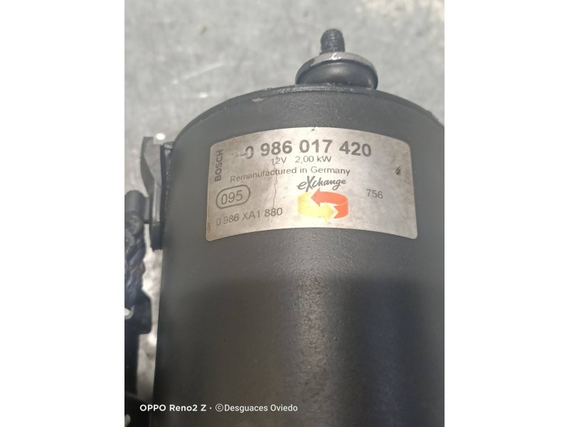 Recambio de motor arranque para opel vectra b berlina básico referencia OEM IAM 0986017420  