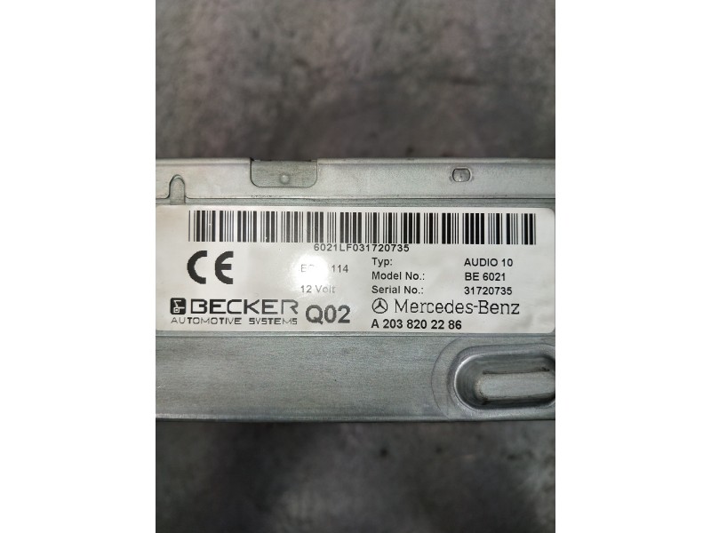 Recambio de sistema audio / radio cd para mercedes clase clk (w209) coupe 270 cdi (209.316) referencia OEM IAM A2038202286  