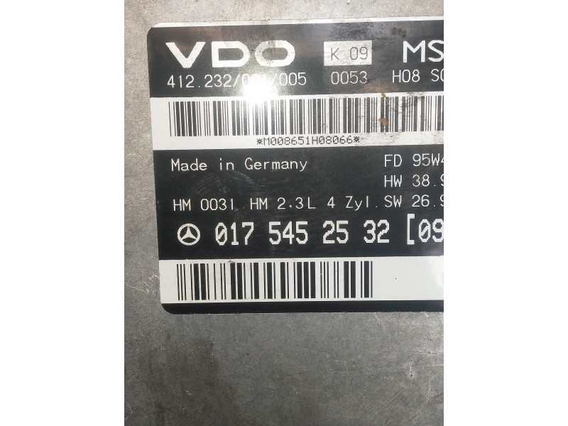 Recambio de centralita motor uce para mercedes clase e (w210) berlina 230 (210.037) referencia OEM IAM 0175452532  