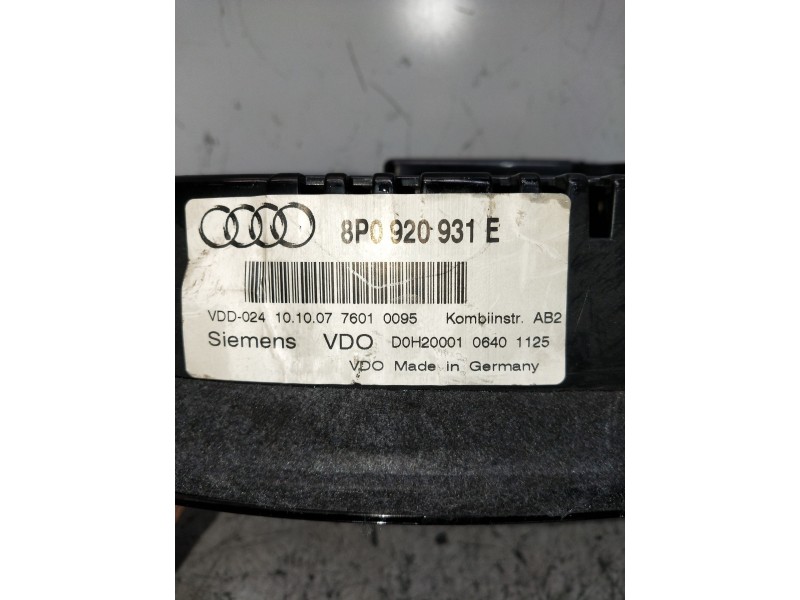 Recambio de cuadro instrumentos para audi a3 (8p) 2.0 tdi ambiente (dpf) (125kw) referencia OEM IAM 8P0920931E  
