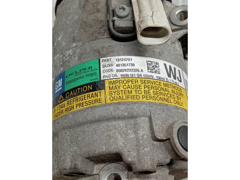 Recambio de compresor aire acondicionado para opel astra h berlina cosmo referencia OEM IAM 13124751 401351739 