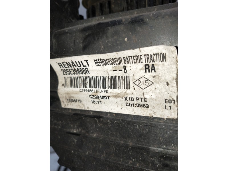 Recambio de calefaccion entera normal para renault zoe limited referencia OEM IAM 295E39666R  